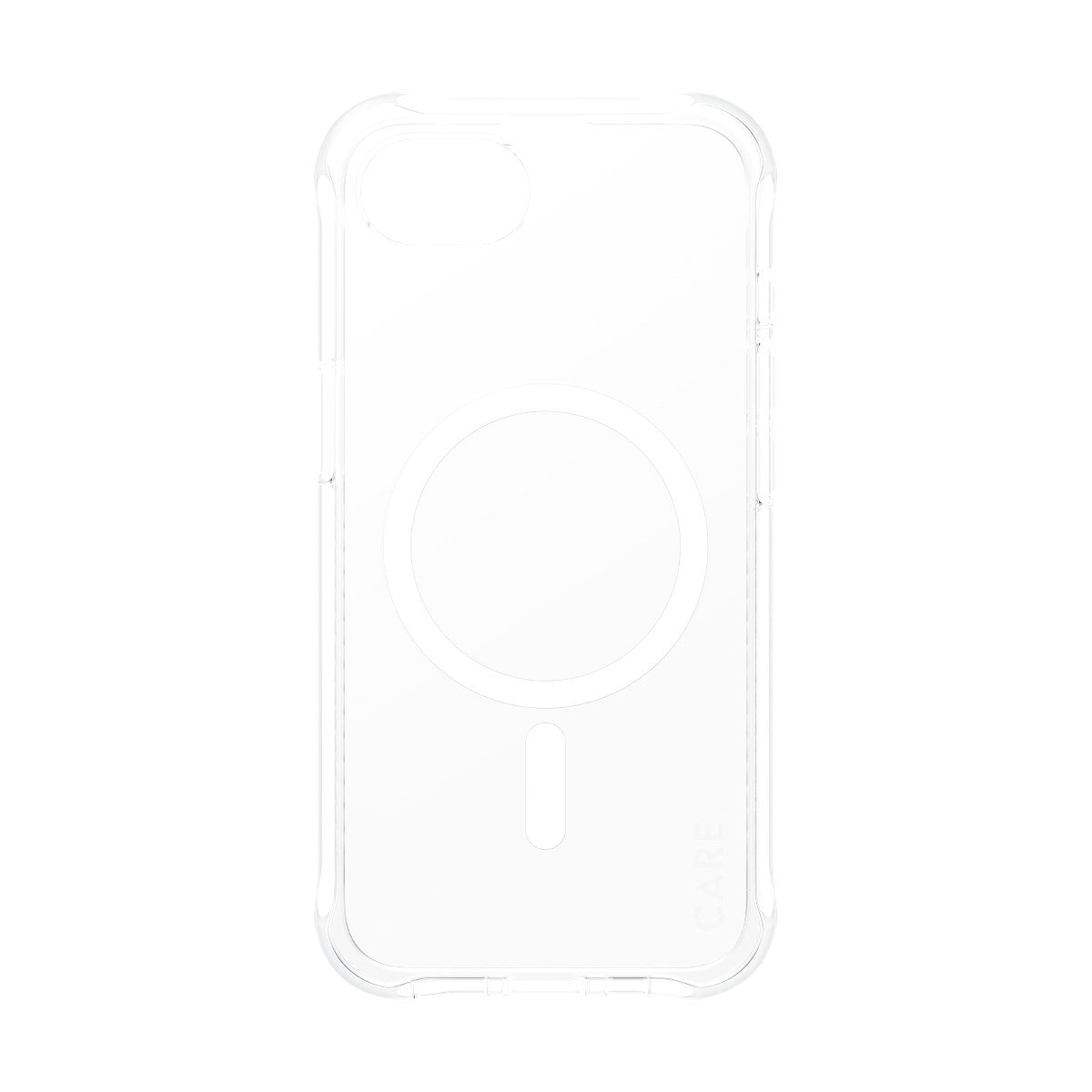 CARE by PanzerGlass® Fashionable Case Samba Transparent m. Weiß Qi Compatible iPhone 16e